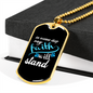 Camper Necklace Faith Will Stand Necklace Stainless Steel or 18k Gold Dog Tag 24" Chain-Express Your Love Gifts