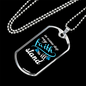 Camper Necklace Faith Will Stand Necklace Stainless Steel or 18k Gold Dog Tag 24" Chain-Express Your Love Gifts