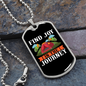 Camper Necklace Find Joy Necklace Stainless Steel or 18k Gold Dog Tag 24" Chain-Express Your Love Gifts