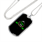 Camper Necklace Find The Mountain Necklace Stainless Steel or 18k Gold Dog Tag 24" Chain-Express Your Love Gifts
