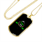 Camper Necklace Find The Mountain Necklace Stainless Steel or 18k Gold Dog Tag 24" Chain-Express Your Love Gifts