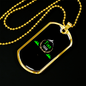 Camper Necklace Find The Mountain Necklace Stainless Steel or 18k Gold Dog Tag 24" Chain-Express Your Love Gifts
