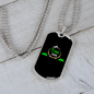 Camper Necklace Find The Mountain Necklace Stainless Steel or 18k Gold Dog Tag 24" Chain-Express Your Love Gifts