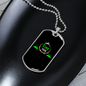 Camper Necklace Find The Mountain Necklace Stainless Steel or 18k Gold Dog Tag 24" Chain-Express Your Love Gifts