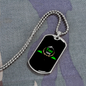 Camper Necklace Find The Mountain Necklace Stainless Steel or 18k Gold Dog Tag 24" Chain-Express Your Love Gifts
