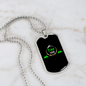 Camper Necklace Find The Mountain Necklace Stainless Steel or 18k Gold Dog Tag 24" Chain-Express Your Love Gifts