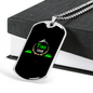 Camper Necklace Find The Mountain Necklace Stainless Steel or 18k Gold Dog Tag 24" Chain-Express Your Love Gifts