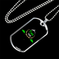 Camper Necklace Find The Mountain Necklace Stainless Steel or 18k Gold Dog Tag 24" Chain-Express Your Love Gifts