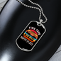 Camper Necklace Find Your Happy Place Camping Necklace Stainless Steel or 18k Gold Dog Tag 24" Chain-Express Your Love Gifts