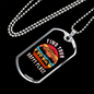 Camper Necklace Find Your Happy Place Camping Necklace Stainless Steel or 18k Gold Dog Tag 24" Chain-Express Your Love Gifts