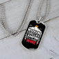 Camper Necklace Forecast Camping Wine Necklace Stainless Steel or 18k Gold Dog Tag 24" Chain-Express Your Love Gifts