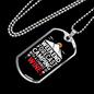 Camper Necklace Forecast Camping Wine Necklace Stainless Steel or 18k Gold Dog Tag 24" Chain-Express Your Love Gifts