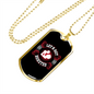 Camper Necklace Get Roasted Necklace Stainless Steel or 18k Gold Dog Tag 24" Chain-Express Your Love Gifts