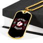 Camper Necklace Get Roasted Necklace Stainless Steel or 18k Gold Dog Tag 24" Chain-Express Your Love Gifts