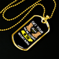 Camper Necklace Get Your Boots We're Going In The Mountains Necklace Stainless Steel or 18k Gold Dog Tag 24" Chain-Express Your Love Gifts