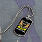 Camper Necklace Get Your Boots We're Going In The Mountains Necklace Stainless Steel or 18k Gold Dog Tag 24" Chain-Express Your Love Gifts