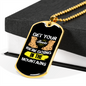 Camper Necklace Get Your Boots We're Going In The Mountains Necklace Stainless Steel or 18k Gold Dog Tag 24" Chain-Express Your Love Gifts