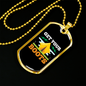 Camper Necklace Get Your Boots Yellow Tent Necklace Stainless Steel or 18k Gold Dog Tag 24" Chain-Express Your Love Gifts