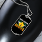 Camper Necklace Get Your Boots Yellow Tent Necklace Stainless Steel or 18k Gold Dog Tag 24" Chain-Express Your Love Gifts