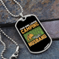 Camper Necklace Girl Loves Camping Necklace Stainless Steel or 18k Gold Dog Tag 24" Chain-Express Your Love Gifts