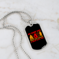 Camper Necklace Go Camp Eng Necklace Stainless Steel or 18k Gold Dog Tag 24" Chain-Express Your Love Gifts