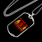 Camper Necklace Go Camp Eng Necklace Stainless Steel or 18k Gold Dog Tag 24" Chain-Express Your Love Gifts