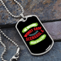 Camper Necklace Go Outside Necklace Stainless Steel or 18k Gold Dog Tag 24" Chain-Express Your Love Gifts
