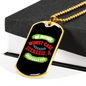Camper Necklace Go Outside Necklace Stainless Steel or 18k Gold Dog Tag 24" Chain-Express Your Love Gifts