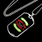 Camper Necklace Go Outside Necklace Stainless Steel or 18k Gold Dog Tag 24" Chain-Express Your Love Gifts