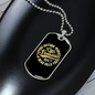 Camper Necklace Go Outside Worst Case Scenario Necklace Stainless Steel or 18k Gold Dog Tag 24" Chain-Express Your Love Gifts
