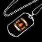 Camper Necklace Gone Camping Campfire Necklace Stainless Steel or 18k Gold Dog Tag 24" Chain-Express Your Love Gifts