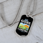 Camper Necklace Gone Camping Campsite Necklace Stainless Steel or 18k Gold Dog Tag 24" Chain-Express Your Love Gifts