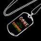 Camper Necklace Gone Camping Necklace Stainless Steel or 18k Gold Dog Tag 24" Chain-Express Your Love Gifts