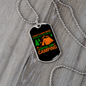 Camper Necklace Good Mood Coffee and Camping Necklace Stainless Steel or 18k Gold Dog Tag 24" Chain-Express Your Love Gifts