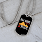 Camper Necklace Good Thing Are Free Necklace Stainless Steel or 18k Gold Dog Tag 24" Chain-Express Your Love Gifts