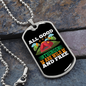 Camper Necklace Good Things Are Wild and Free Tent Necklace Stainless Steel or 18k Gold Dog Tag 24" Chain-Express Your Love Gifts
