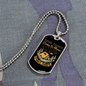 Camper Necklace Good Things Come Necklace Stainless Steel or 18k Gold Dog Tag 24" Chain-Express Your Love Gifts
