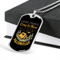 Camper Necklace Good Things Come Necklace Stainless Steel or 18k Gold Dog Tag 24" Chain-Express Your Love Gifts