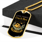 Camper Necklace Good Things Come Necklace Stainless Steel or 18k Gold Dog Tag 24" Chain-Express Your Love Gifts