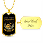 Camper Necklace Good Things Come Necklace Stainless Steel or 18k Gold Dog Tag 24" Chain-Express Your Love Gifts