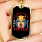 Camper Necklace Good Things Wild and Free Necklace Stainless Steel or 18k Gold Dog Tag 24" Chain-Express Your Love Gifts