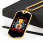 Camper Necklace Good Things Wild and Free Necklace Stainless Steel or 18k Gold Dog Tag 24" Chain-Express Your Love Gifts