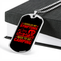 Camper Necklace Googled Symptoms Necklace Stainless Steel or 18k Gold Dog Tag 24" Chain-Express Your Love Gifts