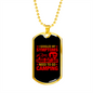 Camper Necklace Googled Symptoms Necklace Stainless Steel or 18k Gold Dog Tag 24" Chain-Express Your Love Gifts