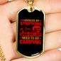 Camper Necklace Googled Symptoms Necklace Stainless Steel or 18k Gold Dog Tag 24" Chain-Express Your Love Gifts