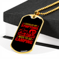 Camper Necklace Googled Symptoms Necklace Stainless Steel or 18k Gold Dog Tag 24" Chain-Express Your Love Gifts