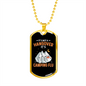 Camper Necklace Hangover It Is Necklace Stainless Steel or 18k Gold Dog Tag 24" Chain-Express Your Love Gifts