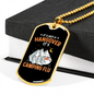 Camper Necklace Hangover It Is Necklace Stainless Steel or 18k Gold Dog Tag 24" Chain-Express Your Love Gifts