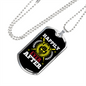 Camper Necklace Happily Ever After Necklace Stainless Steel or 18k Gold Dog Tag 24" Chain-Express Your Love Gifts