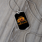 Camper Necklace Happy Camp-O-Ween Camping Necklace Stainless Steel or 18k Gold Dog Tag 24" Chain-Express Your Love Gifts